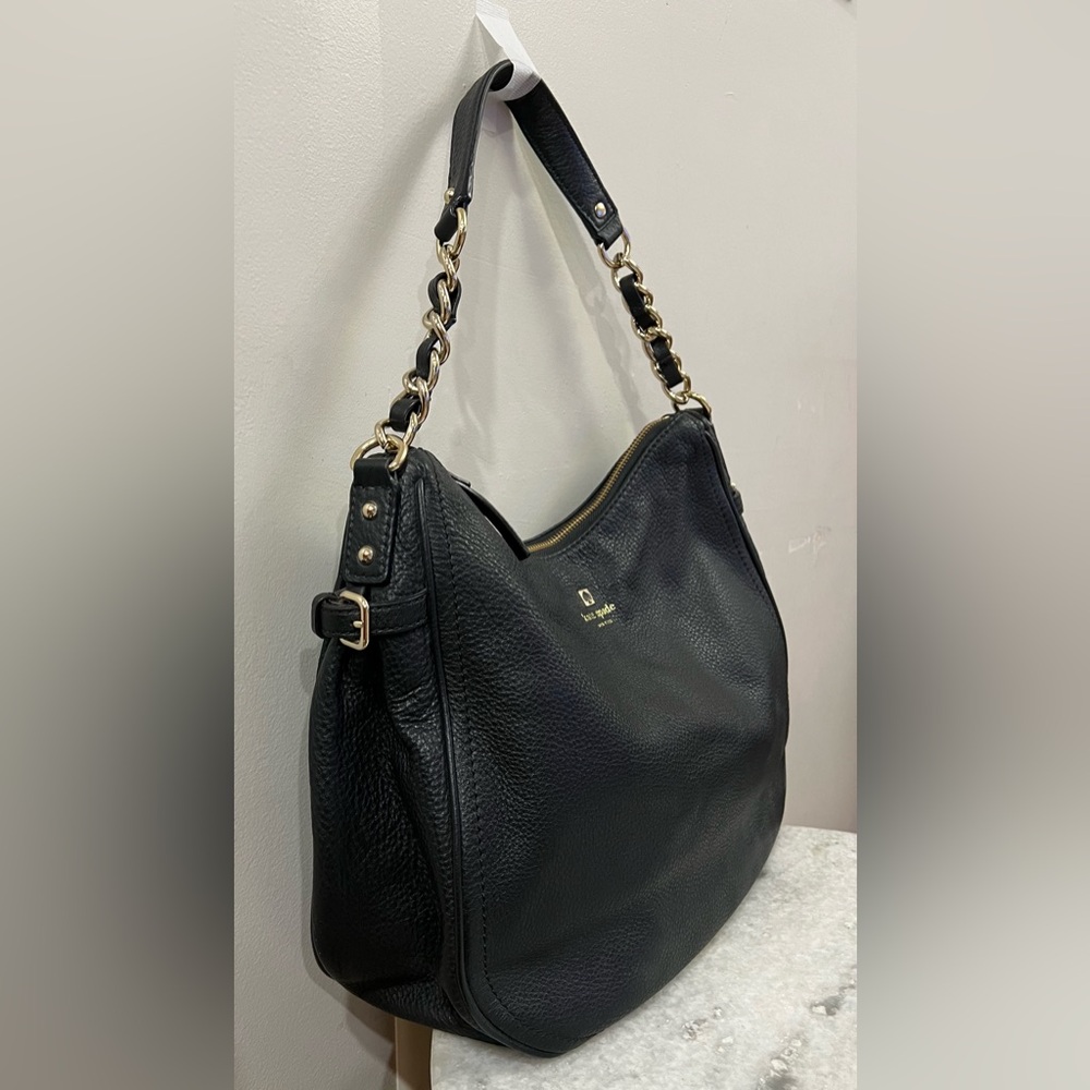 KATE SPADE PINE STREET FINLEY HOBO PEBBLED LEATHER BAG ♠️❤️🔥 NWOT - Picture 3 of 12